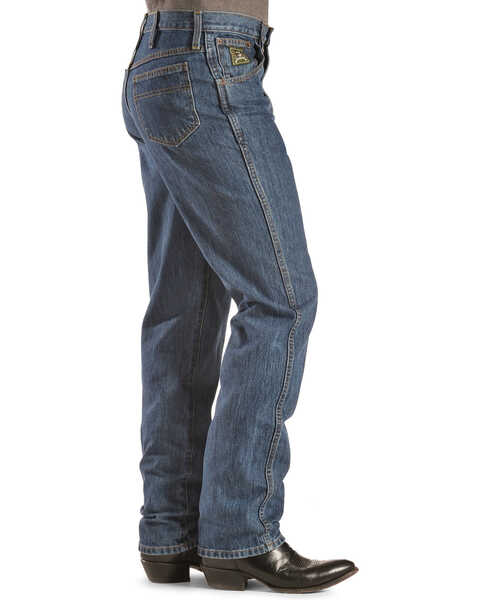 Image #2 - Cinch Men's Green Label Relaxed Tapered Jeans , Dark Stone, hi-res