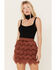 Image #1 - Shyanne Women's Fringe Flapper Mini Skirt, Brown, hi-res