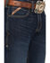 Image #2 - Ariat Men's Dark Wash Hampton Relaxed Bootcut Stretch Denim Jeans, Dark Wash, hi-res