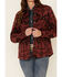 Image #3 - Ariat Women's R.E.A.L. Marsala Southwestern Print Shirt Jacket, Burgundy, hi-res