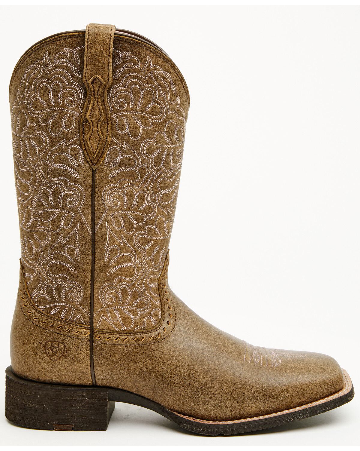Image #2 - Ariat Women's Round Up Remuda Western Boots - Broad Square Toe, Sand, hi-res