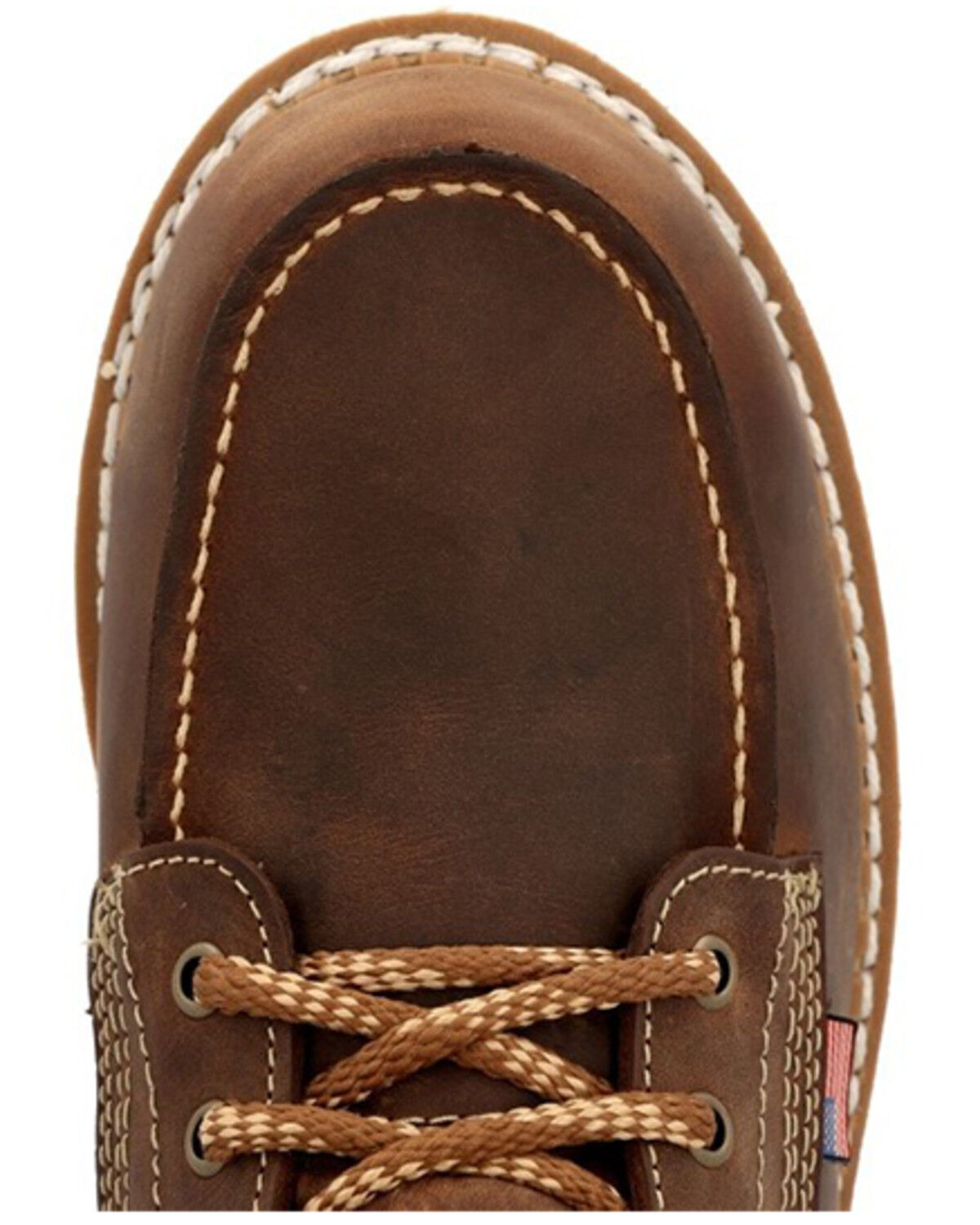 Image #6 - Georgia Boot Men's 8" Waterproof Wedge USA Lace-Up Boots - Moc Toe, , hi-res
