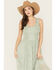 Image #3 - Panhandle Women's Chiffon Embroidered Sleeveless Midi Dress, Sage, hi-res