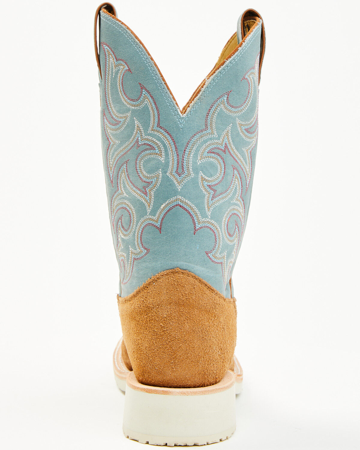 Image #5 - Justin Men's Alamo Roughout Western Boots - Broad Square Toe, Tan, hi-res