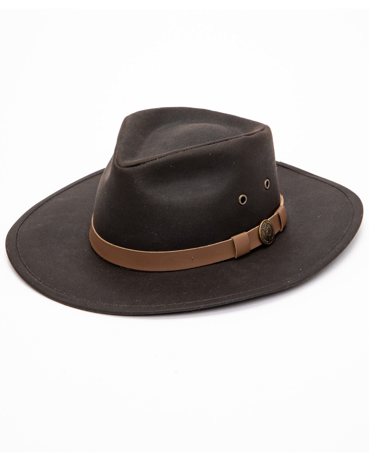 Outback Trading Co Men's Kodiak Oilskin Sun Hat, Brown, hi-res