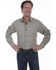 Image #1 - Scully Men's Vintage Slub Long Sleeve Shirt, Brown, hi-res