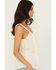 Image #2 - A.T.A.P Women's Fringe Front Tank, Ivory, hi-res