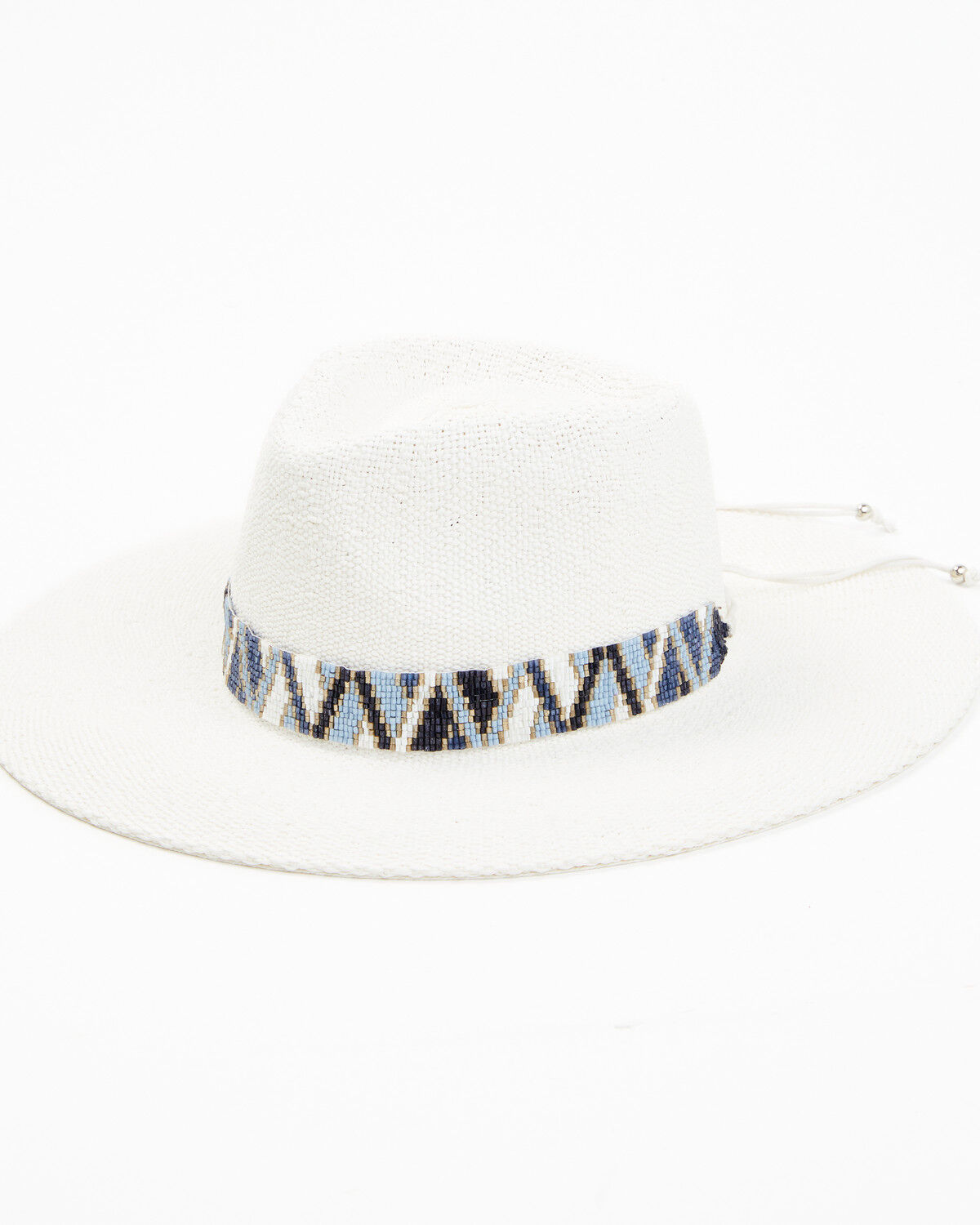 Image #1 - Nikki Beach Women's Andros Australian Straw Western Fashion Hat, White, hi-res