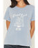 Image #3 - Ariat Women's Lucky Dreams Short Sleeve Graphic Tee, Blue, hi-res