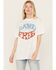 Image #1 - Girl Dangerous Women's Land of the Free Boyfriend Graphic Tee, White, hi-res