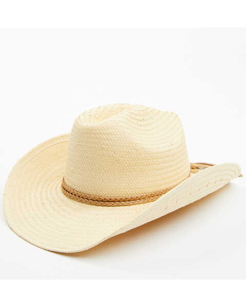 Idyllwind Women's Pioneer Lane Natural Western Straw Hat, Natural, hi-res