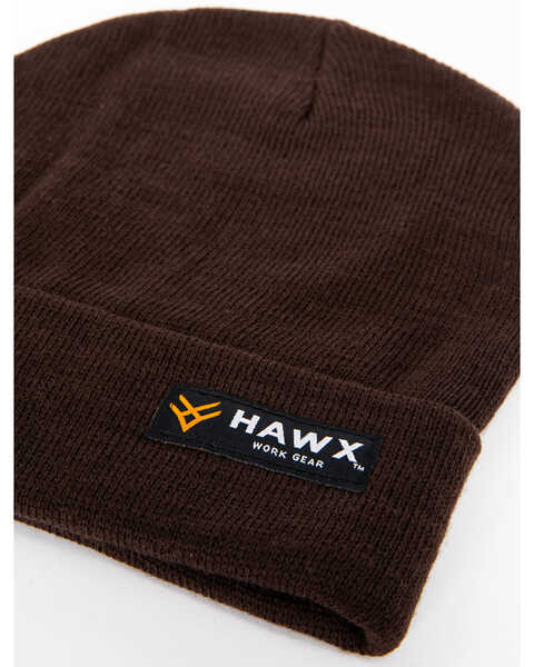 Hawx Men's Logo Bar Beanie, Brown, hi-res