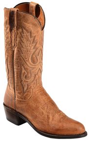 Lucchese Handmade 1883 Tan Mad Dog Goatskin Cowboy Boots - Medium Toe, Tan, hi-res