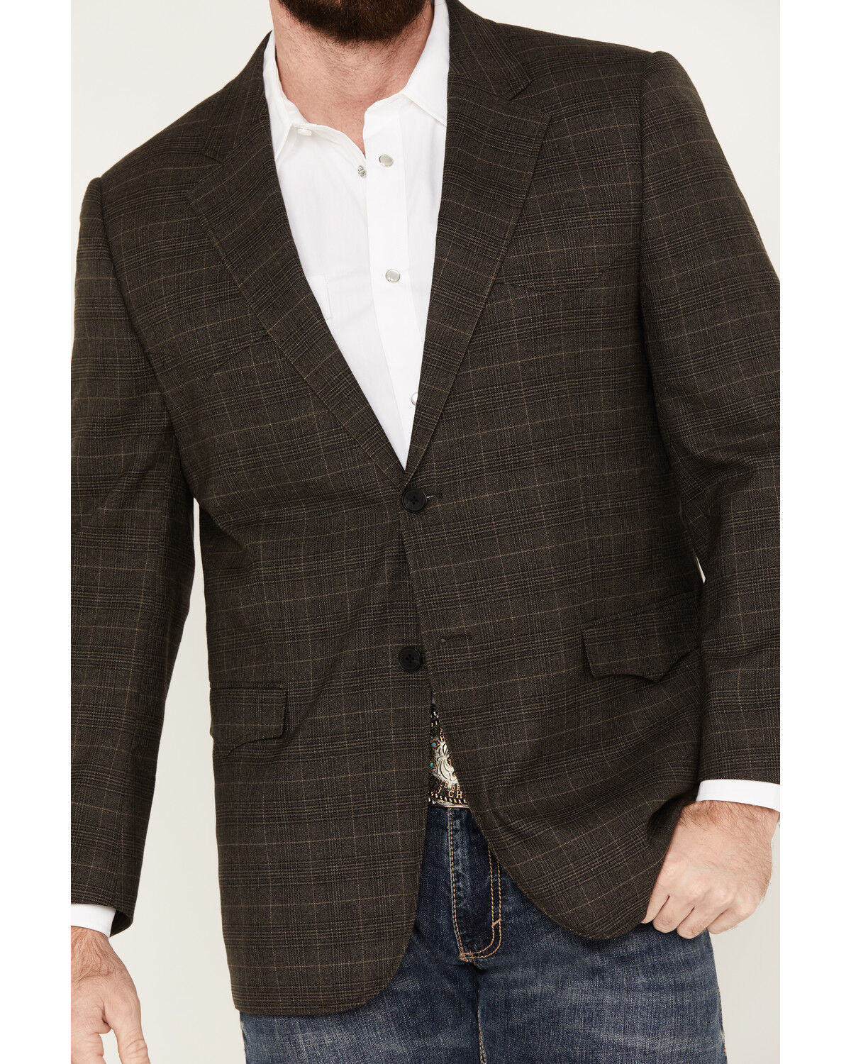 Image #3 - Cody James Men's Plaid Print Sportcoat, , hi-res