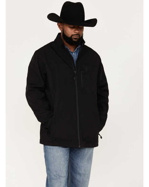 RANK 45 Men's Myrtis Concealed Carry Softshell Jacket - Big & Tall, Black, hi-res