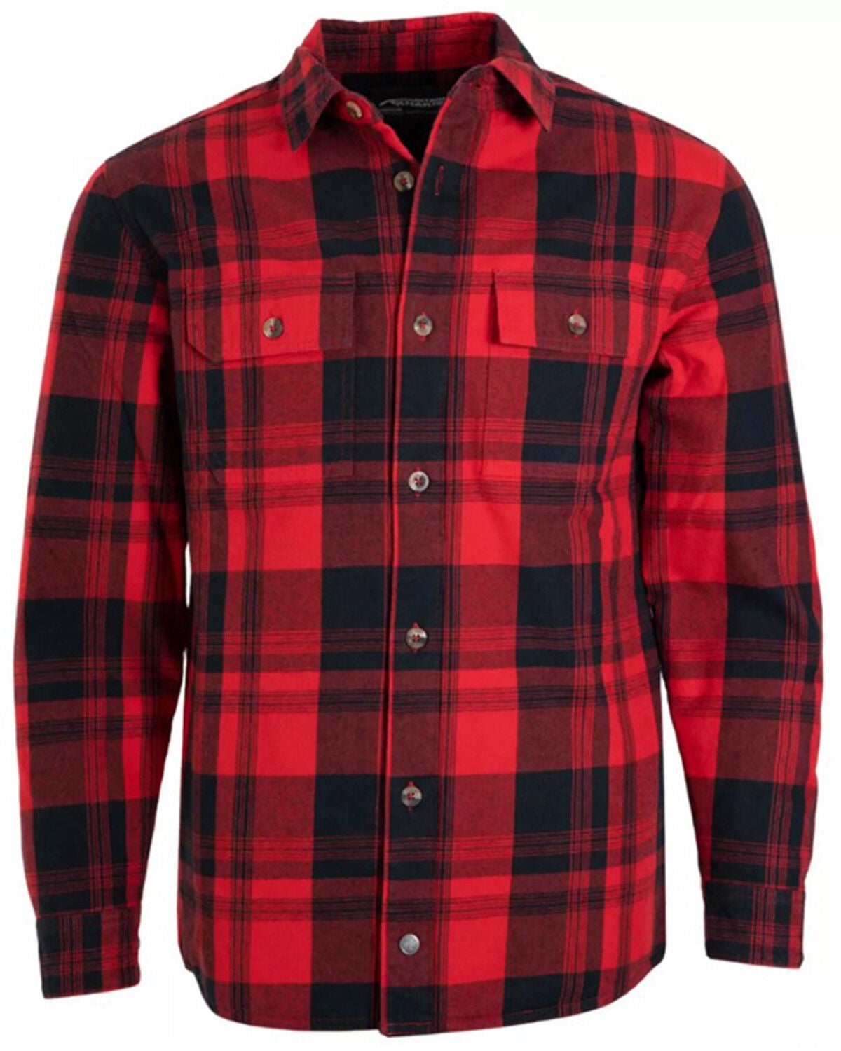 Mountain Khakis Men's Anderson Plaid Print Button-Down Shirt Jacket, Red, hi-res