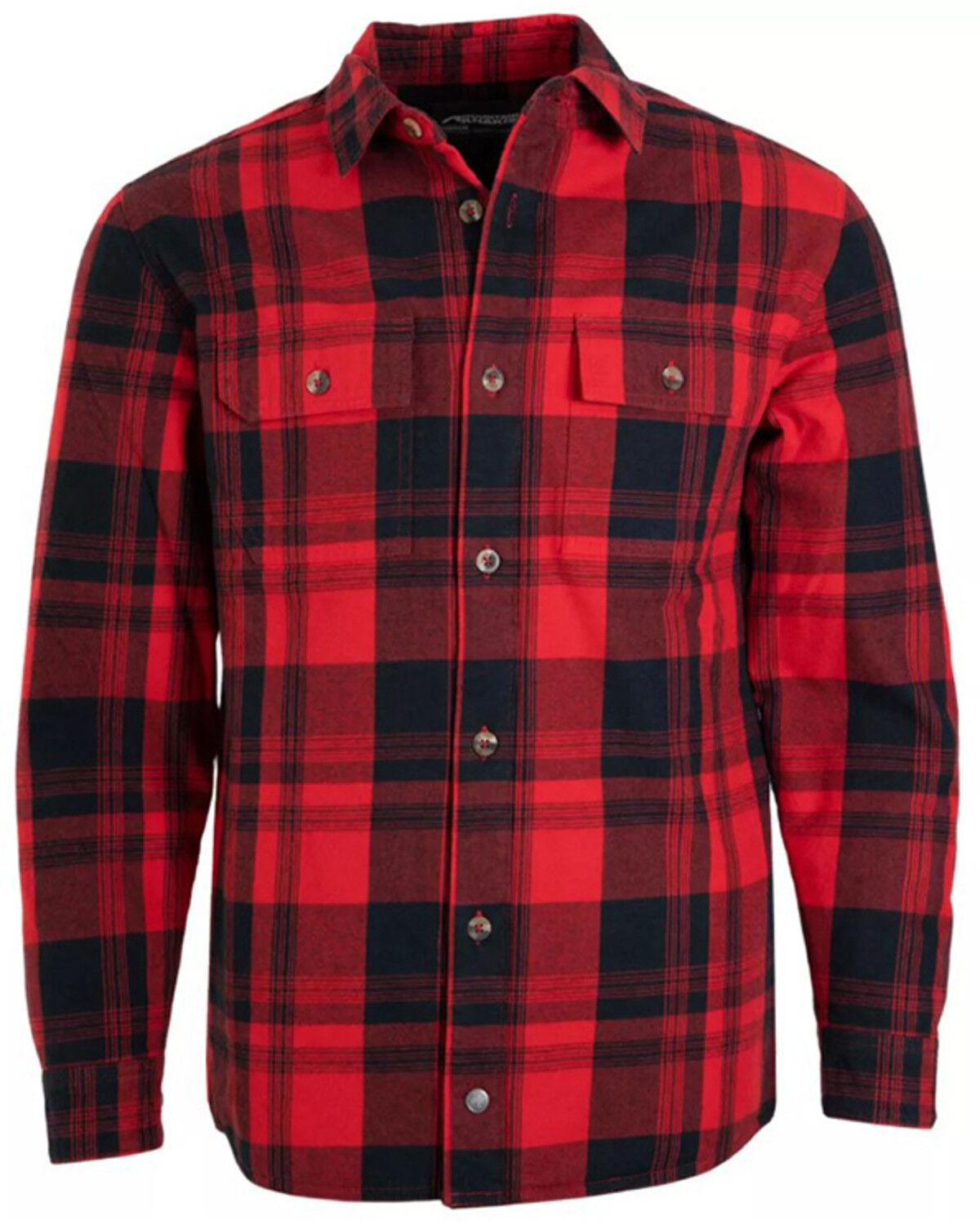 Image #1 - Mountain Khakis Men's Anderson Plaid Print Button-Down Shirt Jacket, Red, hi-res