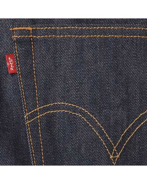 Image #5 - Levi's Men's 501 Original Shrink-to-Fit Regular Straight Leg Jeans, Indigo, hi-res