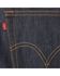 Image #5 - Levi's Men's 501 Original Shrink-to-Fit Regular Straight Leg Jeans, Indigo, hi-res