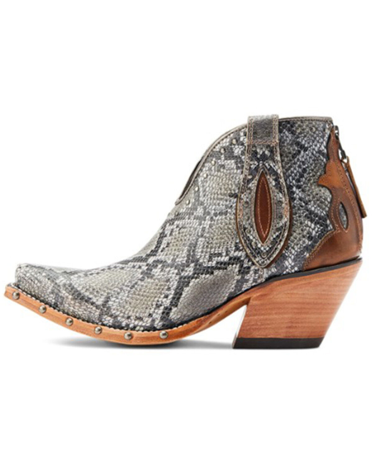 Image #2 - Ariat Women's Greely Snake Print Booties - Snip Toe, Multi, hi-res