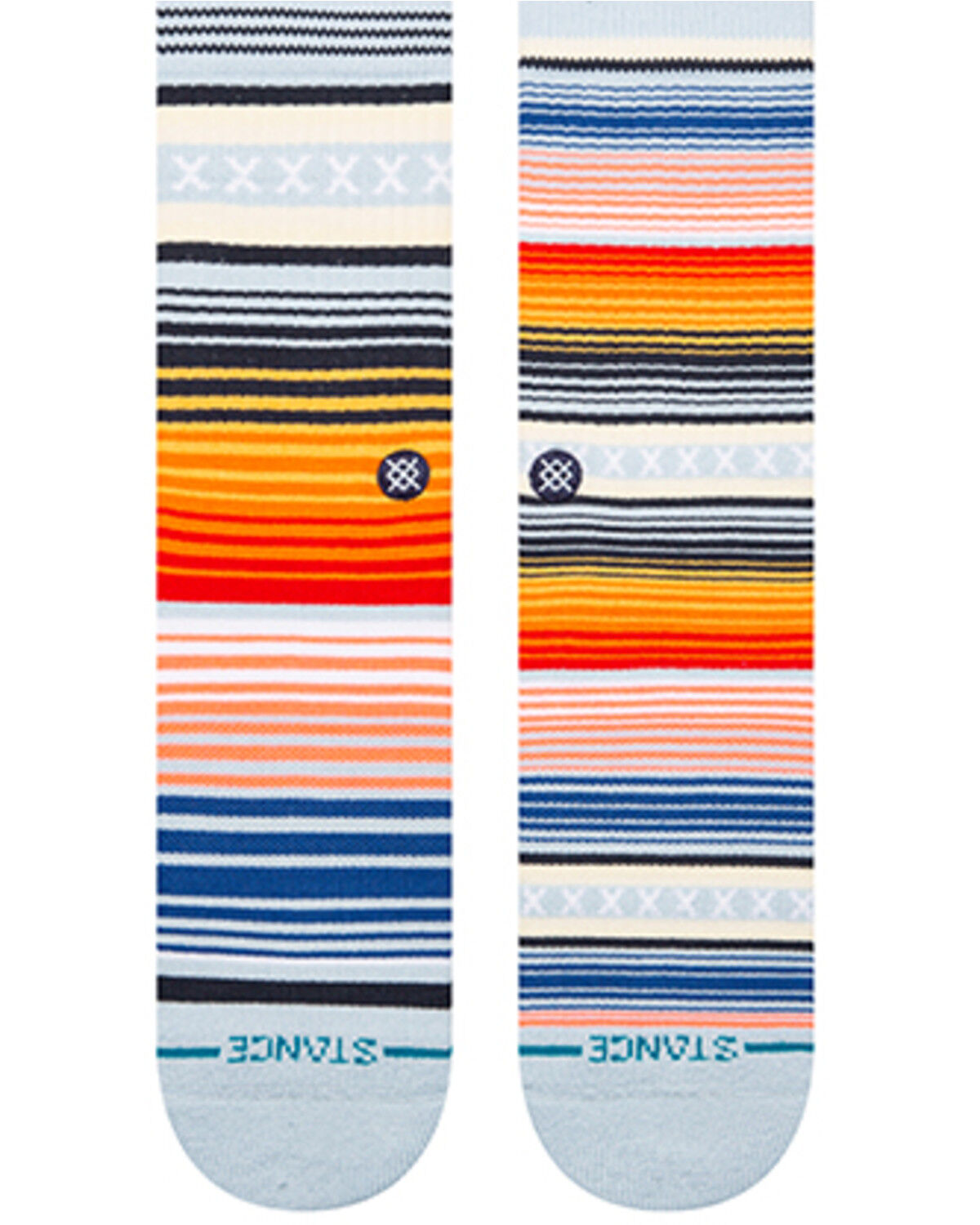 Image #2 - Stance Men's Curren Crew Socks, Blue, hi-res