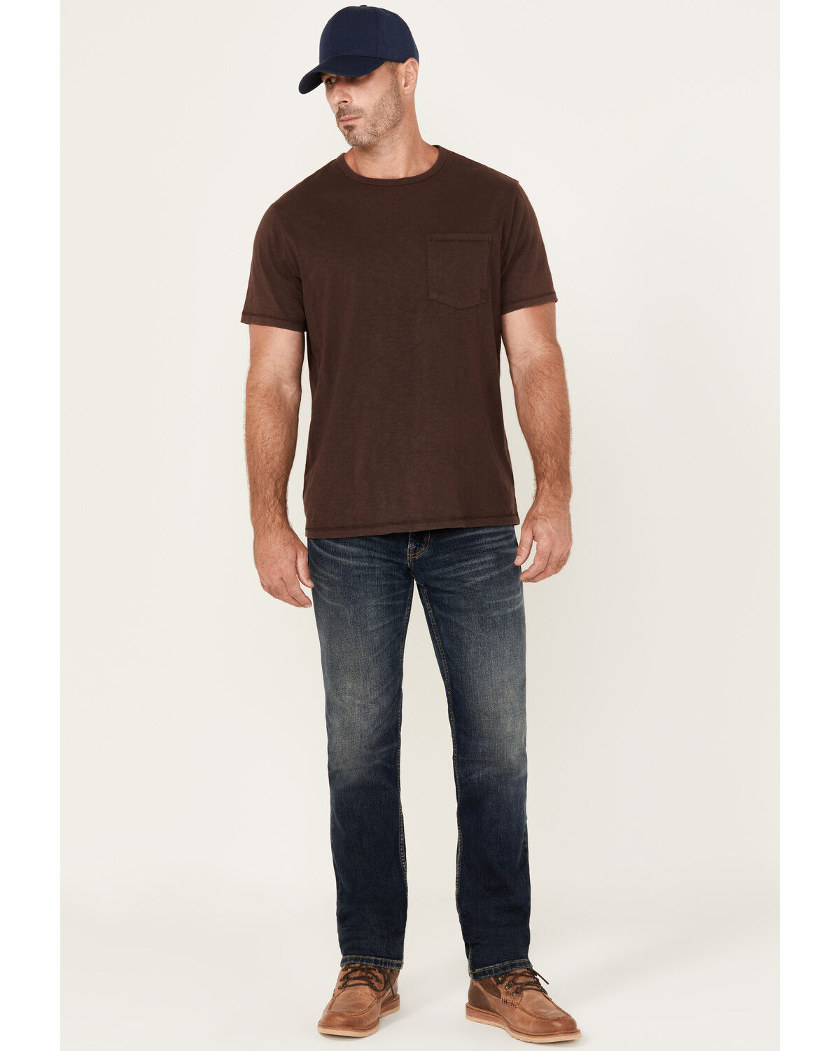 Image #1 - Brothers and Sons Men's Tucker Slim Straight Stretch Denim Jeans, Dark Wash, hi-res