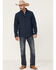 Image #2 - Cody James Core Men's Steamboat Logo Zip-Front Softshell Jacket , Navy, hi-res