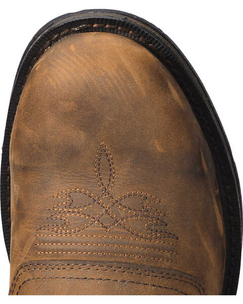 Image #12 - Durango Rebel Men's Saddle Western Boots - Round Toe, Bark, hi-res