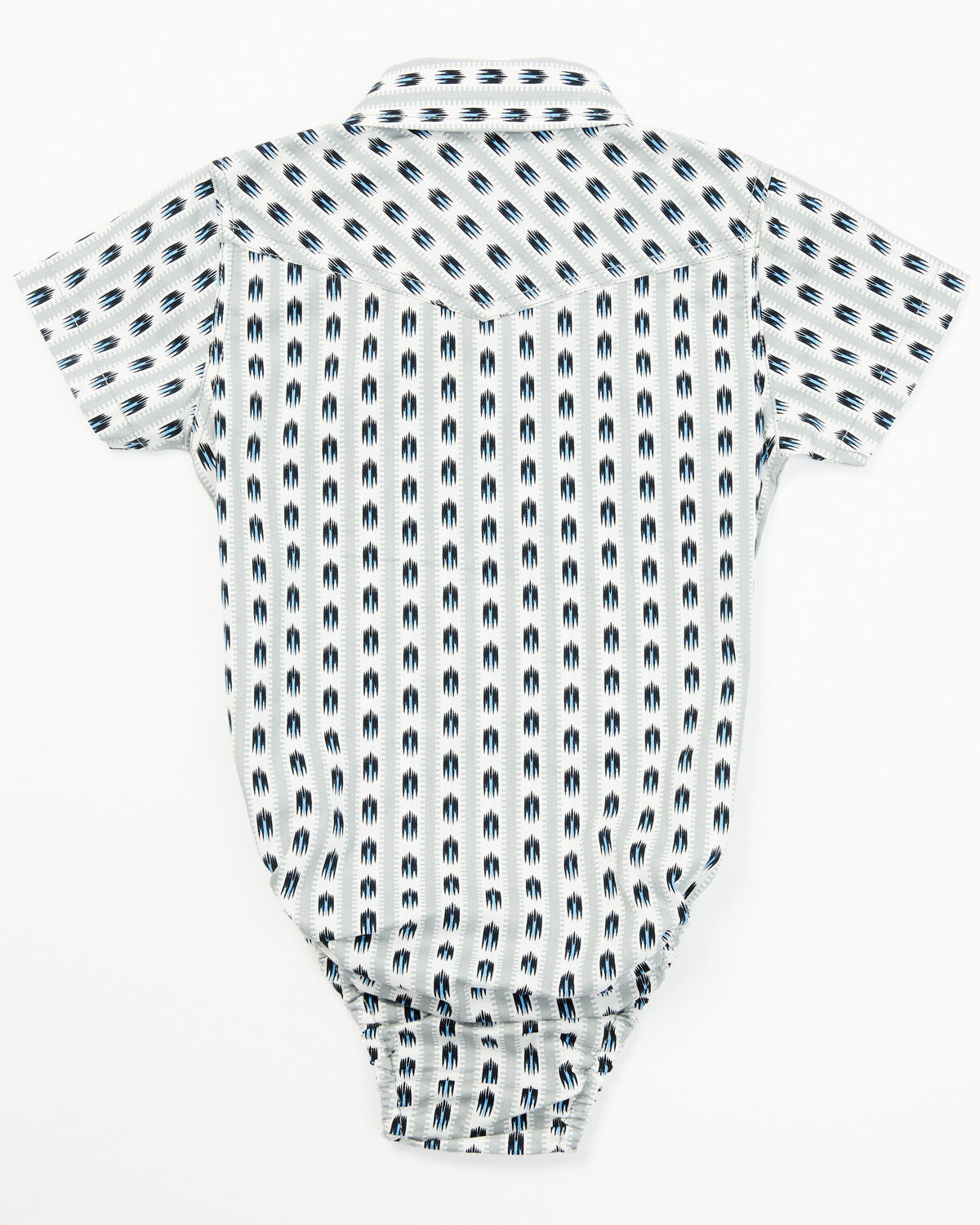 Image #3 - Cody James Infant Boys' Striped Geo Print Short Sleeve Snap Onesie, , hi-res