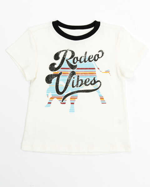 RANK 45 Toddler Girls' Rodeo Vibes Tee, Ivory, hi-res