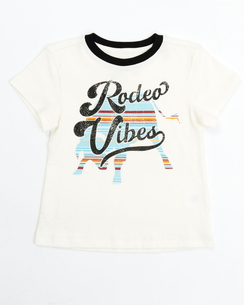 Rank 45 Toddler-Girls' Rodeo Vibes Tee, Ivory, hi-res