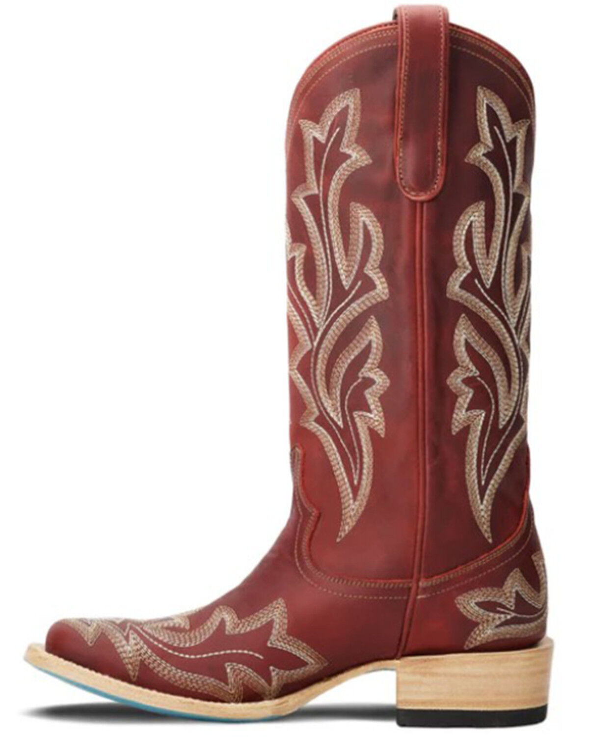 Image #3 - Lane Women's Saratoga Western Boots - Square Toe, Ruby, hi-res