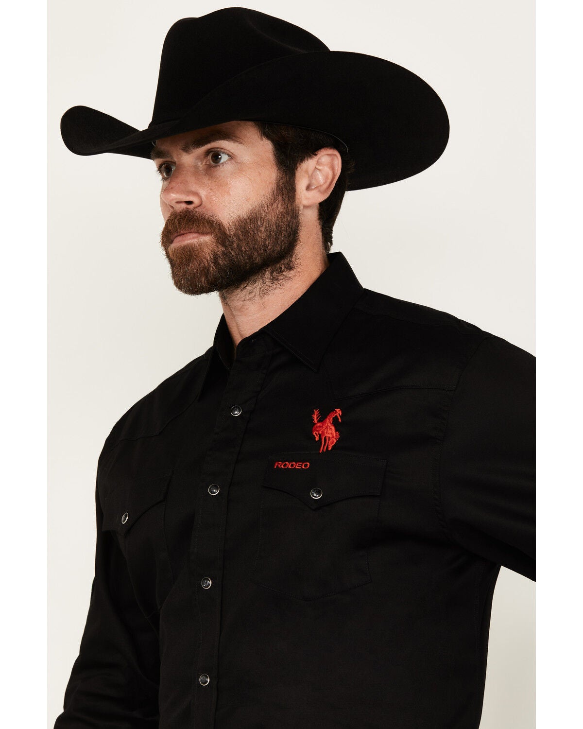 Image #3 - Rodeo Clothing Men's Mexico Bronco Long Sleeve Snap Western Shirt, , hi-res