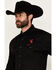 Image #3 - Rodeo Clothing Men's Mexico Bronco Long Sleeve Snap Western Shirt, , hi-res