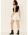 Free People Women's Baggy Tomboy Shorts, White, hi-res