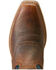 Image #4 - Ariat Men's Hybrid Roughstock Western Performance Boots - Square Toe, Brown, hi-res