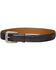 Image #2 - Lucchese Men's Black Cherry Goatskin Leather Belt, Black Cherry, hi-res