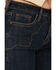 Image #2 - Rock & Roll Denim Women's Dark Wash High Rise Western Yoke Modest Bootcut Stretch Denim Jeans, Dark Wash, hi-res