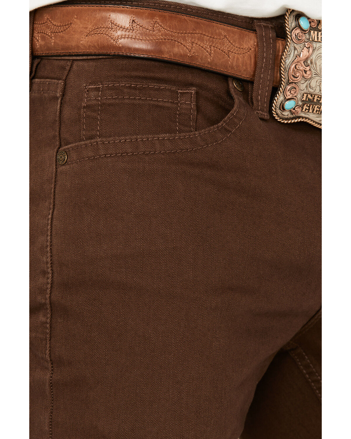 Image #2 - Cody James Men's Canyon Slim Straight Stretch Denim Jeans, Dark Brown, hi-res