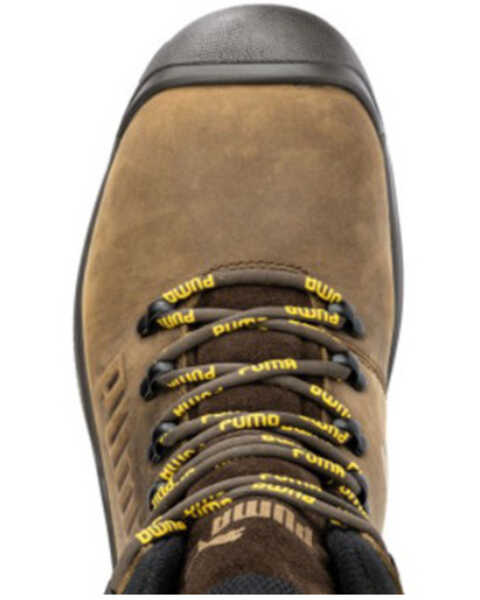 Image #4 - Puma Safety Men's Iron HD Mid Waterproof Work Boots - Composite Toe , Brown, hi-res