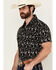Image #2 - Rock & Roll Denim Men's Tattoo Print Short Sleeve Pearl Snap Stretch Western Shirt, Black, hi-res
