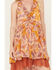 Image #3 - Miss Me Women's Floral Print Lace Sleeveless Mini Dress, Orange, hi-res