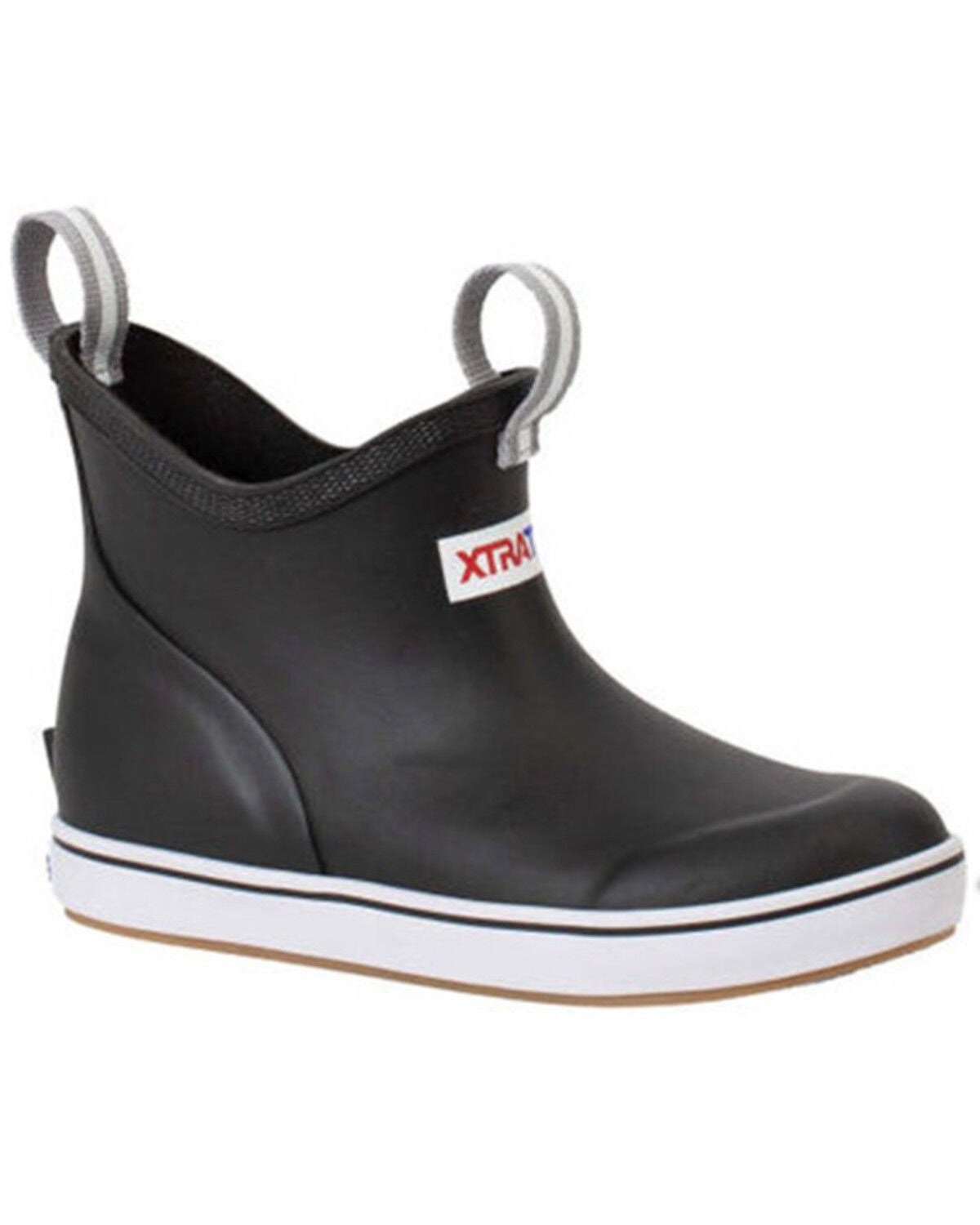 Xtratuf Boys' Ankle Deck Boots - Round Toe, Black, hi-res