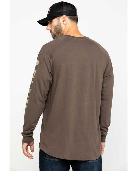 Ariat Men's Moss Green Rebar Cotton Strong Long Sleeve Work Shirt - Big & Tall , Moss Green, hi-res