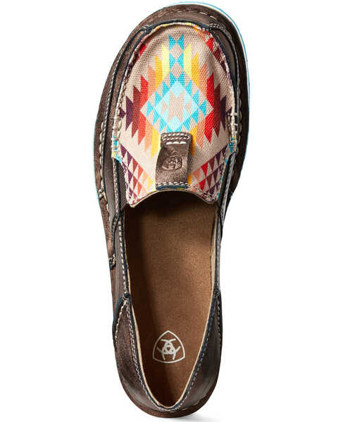 Ariat Women's Rainbow Southwestern Cruiser Shoes - Moc Toe, Brown, hi-res