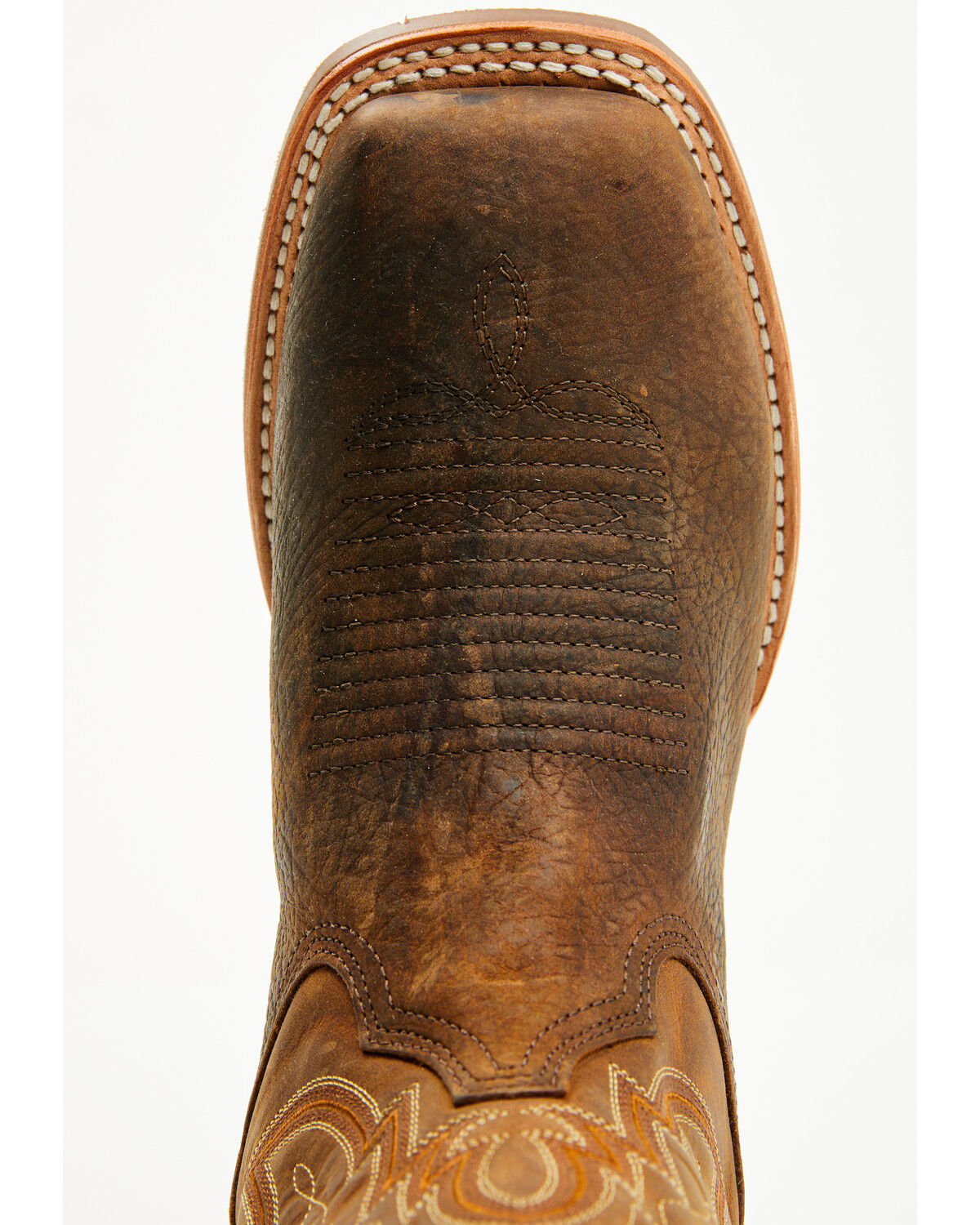 Image #6 - Dan Post Men's Brigston Western Boots - Broad Square Toe, Chocolate, hi-res