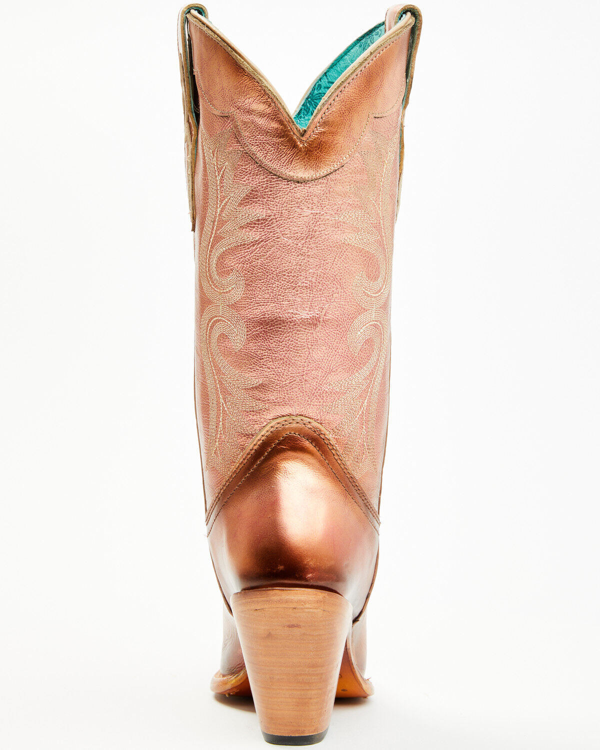 Image #5 - Corral Women's Metallic Tall Western Boots - Snip Toe, Rose Gold, hi-res