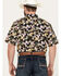 Image #4 - Ariat Men's Dex Classic Fit Floral Print Short Sleeve Button-Down Western Shirt, Black, hi-res