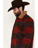 Image #2 - Cody James Men's Plaid Print Button-Down Lumber Jack Wool Jacket, Red, hi-res