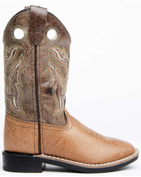 Image #2 - Cody James Boys' Colton Western Boots - Broad Square Toe, Bronze, hi-res